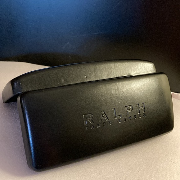 Ralph Lauren Black Hard Clam Shell Glass Case and New Cleaning Cloth - Picture 6 of 8